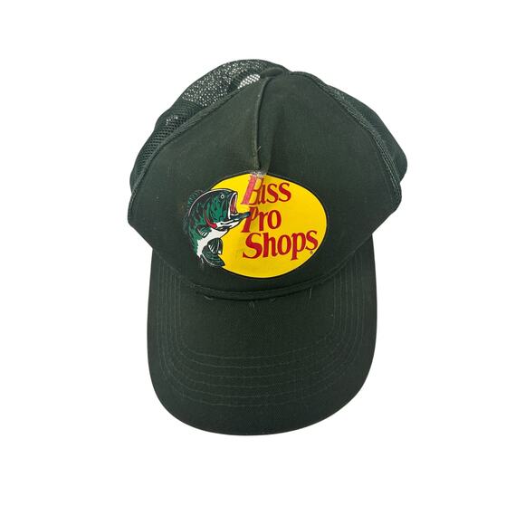 Bass Pro Shops Trucker Hat Green Mesh Snapback Fishing Outdoor Cap - Picture 2 of 5